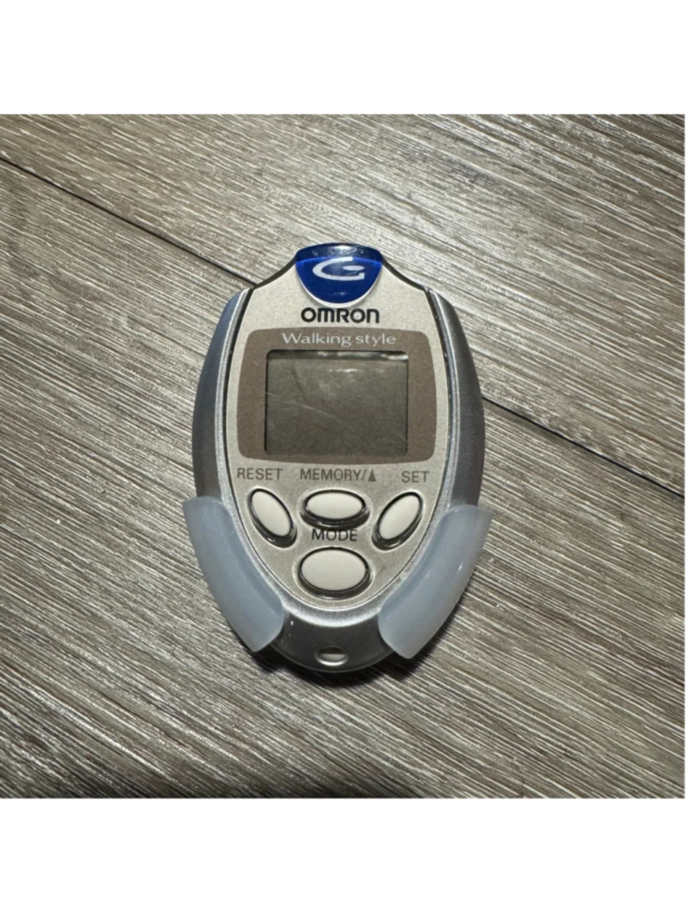 Unisex Omron Walking Style Pedometer One Size Silver Blue